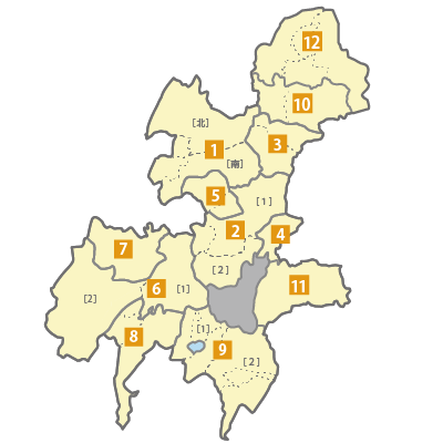 群馬県出版エリア地図